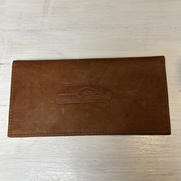 NFL Other - NFL Seattle Seahawks Genuine Leather Embossed Checkbook Cover 1401